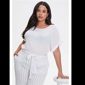 Forever 21 Polyester Dolman Blouse